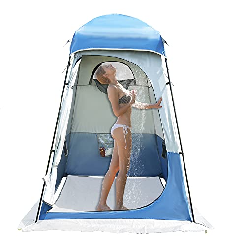 Zongti Oversize Shower Tent 95″ H Privacy Shelter,Tall Bathroom Tent Portable Toilet Camp,Changing Tent Dressing Room Camp, Easy Set Up Outdoor Camping Privacy Shelter