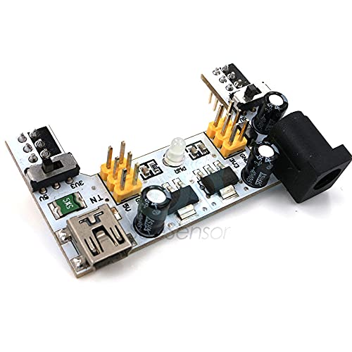 MB102 White Breadboard Dedicated Power Supply Module MB-102 Module 2 Channel Board Mini USB Interface 2-Way 5V/3.3V for arduino
