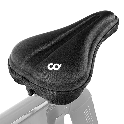 CyclingDeal Premium Bike Seat Cushion Cover 11” x 8”- Padded Soft Comfort Gel Saddle Pad for Men’s & Women’s – Compatible with Indoor, Spin Bikes and MTB Road Bicycles