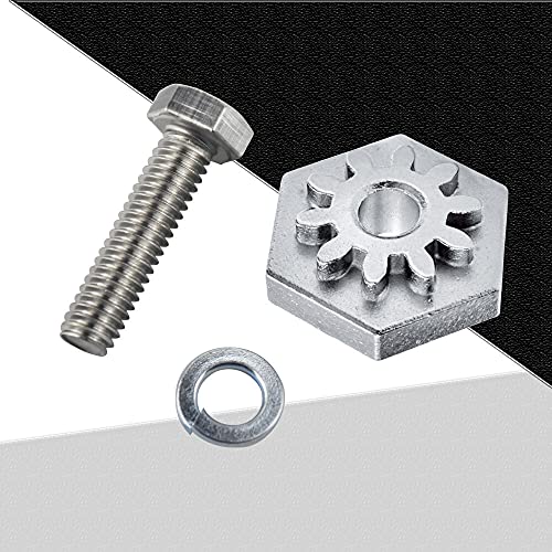 Huthbrother Deck Adjustment Gear Kit 917-04074, Compatible with Cub Cadet MTD Troy-Bilt Craftsman Ryobi 717-04074 717-1553 717-1553A 717-1553B, 710-0528 Hex Screw & 936-0119 5/16 Lock Washer | The Storepaperoomates Retail Market - Fast Affordable Shopping
