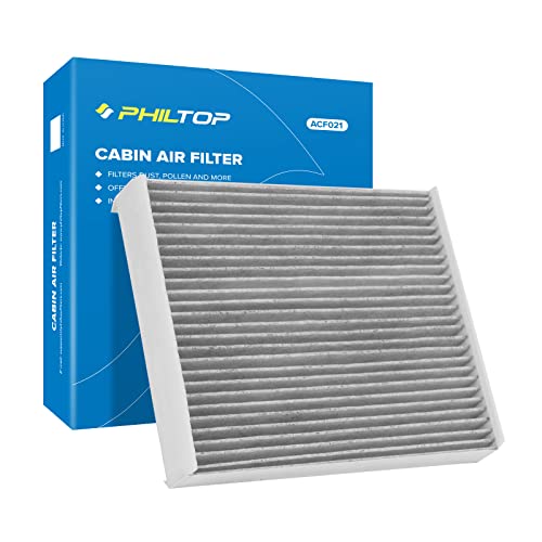 PHILTOP Cabin Air Filter, ACF021 (CF12150) Replace for Expedition, F150, F250, F350, F450, F550 Super Duty, Navigator, Premium Cabin Filter with Activated Carbon Filter