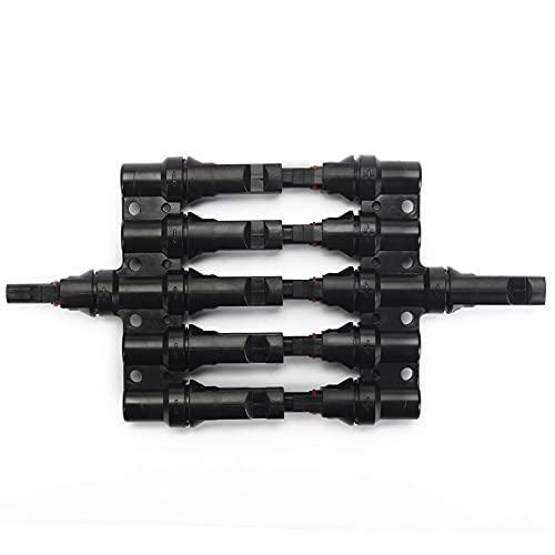 BAYM Solar Panel T Branch 5 to 1 5M/F + 5F/M Cable Connector Solar Wire Connector T-Type T5 Coupler Combiner(1 Pair) | The Storepaperoomates Retail Market - Fast Affordable Shopping