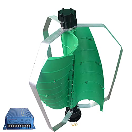Coldwind Wind Turbines Generator with Charge Controller 100w 200w Wind Solar Hybrid System Vertical Turbines Windmill Energy Turbines Energy Generators-with Landscape Complementary Controller 200w