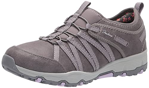 Skechers womens Low Hiker Hiking Shoe, Charcoal, 8.5 US