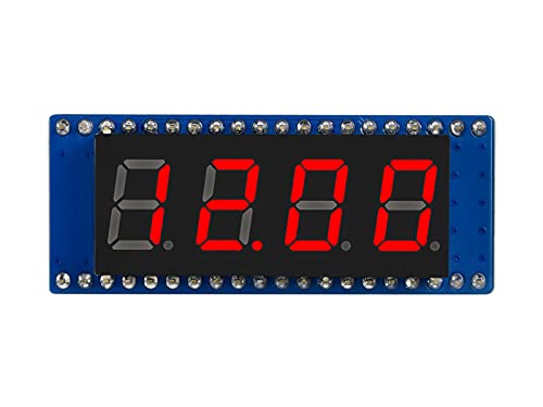 waveshare 4-Digit 8-Segment Display Module for Raspberry Pi Pico Embedded 74HC595 Driver SPI-Compatible Comes with Raspberry Pi Pico C/C++ and MicroPython Demo