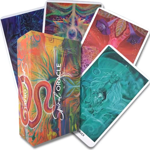 The Spiral Oracle Cards Decks with Guidebook | 62 Card Premium Oracle Deck with Box and Guide Book | Spiritual Cards | Energy Oracle Cards | Love Oracle Cards | Goddess Oracle Cards