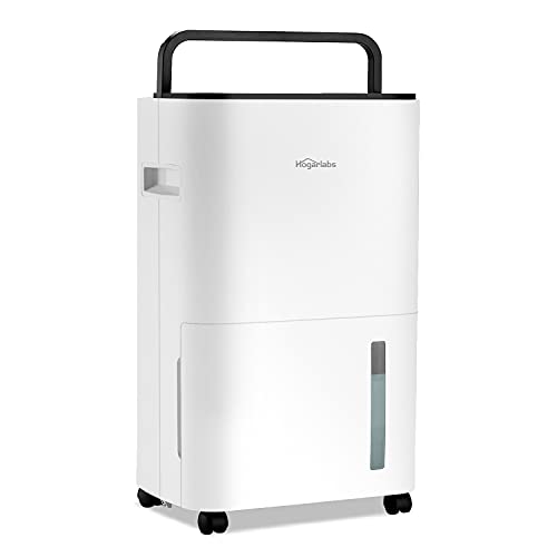 HOGARLABS 3500 Sq Ft 50 Pint Dehumidifier for Home Basements Bathroom Bedroom | Dehumidifiers with Drain Hose for Medium to Large Room | Intelligent Humidity Control | Dehumidifier with Laundry Dry