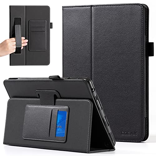 CoBak Case for All New Fire HD 10 Tablet 11th Generation and Fire HD 10 Plus 2021 – Slim Folding Stand Folio Cover for Fire 10 with Card Pocket, Black