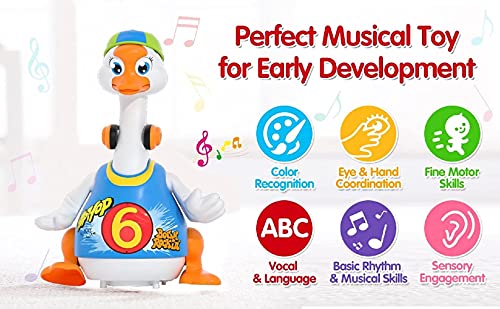 BABYFUNY Hiphop Goose Dancing Toys for Toddlers 1-3 with Music Singing Lights – Musical Toys for Toddlers 1-3，Baby Toys 12-18 Months – Gifts for 1 2 3 Year Old Boys Girls Toddlers – Blue | The Storepaperoomates Retail Market - Fast Affordable Shopping