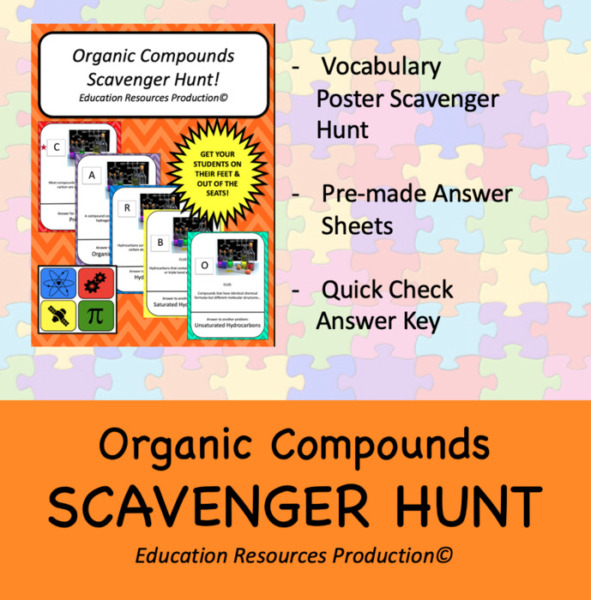 Organic Compounds Scavenger Hunt Activity