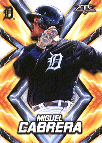 2017 Topps Fire #110 Miguel Cabrera Detroit Tigers Official MLB Baseball Trading Card in Raw (NM or Better) Condition