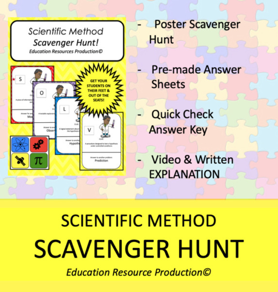 Scientific Method Scavenger Hunt Activity