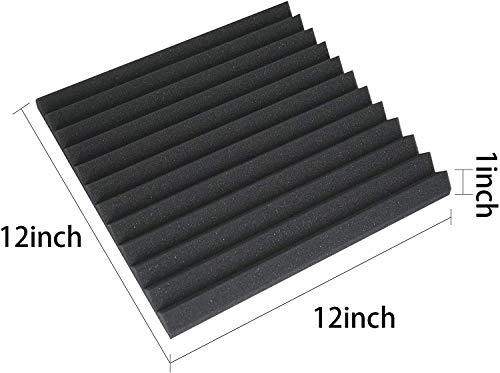 Wingogh 24 Pack Acoustic Panels Acoustic Foam – Sound proof Foam Panels, Acoustic Foam Panels Studio Foam Wedges, Sound Absorbing Wall Panels, Soundproof Foam Panels 1 X 12 X 12 | The Storepaperoomates Retail Market - Fast Affordable Shopping