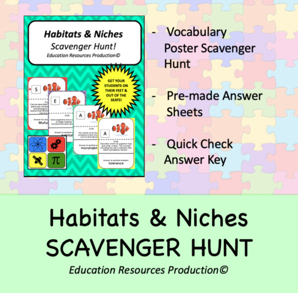 Habitats & Niches Scavenger Hunt Activity