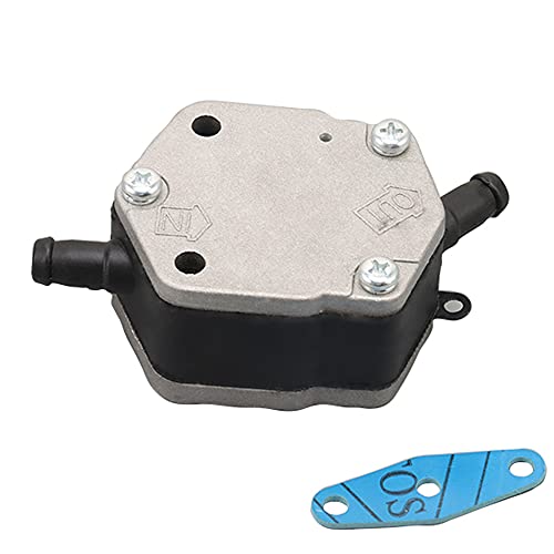 Fuel Pump Assy for Yamaha Outboard 115HP 130HP 150HP 175HP 200HP 225HP 250HP 300HP 2-stroke Boat Motor Engine Replace Sierra 18-7349 6E5-24410-03-00 6E5244100300, Silver, 3.74×2.99×1.73 Inch
