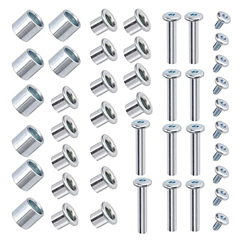 Still Awake Inline Skate Axle Spacer Screw Replacement, Aluminum Alloy Skate Wheel Bearing Spacer, Roller Skate Replacement Accessories with Axle & Axles Screws & Wrench
