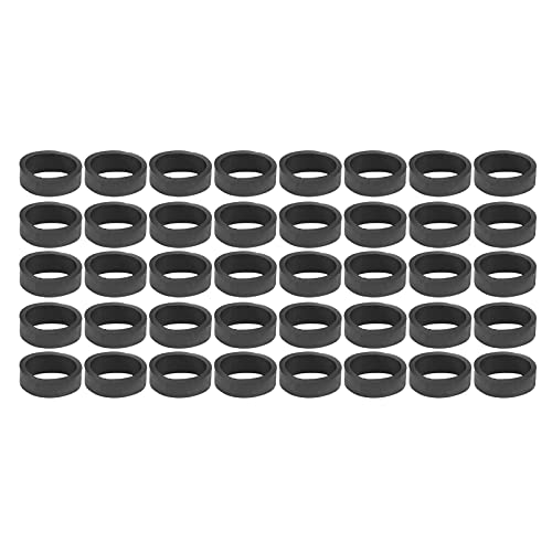 Alomejor 40pcs Silicone Ring Winding Check Fishing Rod Building DIY Components for Fly Spinning Casting Rods(16MM)
