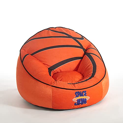 Idea Nuova Space JAM: A New Legacy Basketball Oversized Mink Bean Bag Chair, Ages 3+