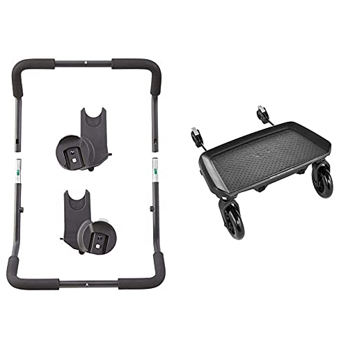 Baby Jogger Chicco/Peg Perego Car Seat Adapter for City Select and City Select LUX Strollers, Black with Baby Jogger Glider Board for City Mini 2, City Mini 2 Double, City Mini GT2