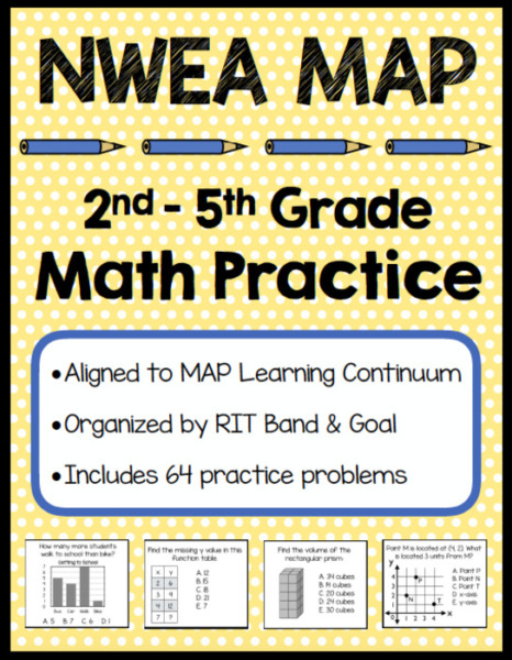 NWEA Math MAP Assessment Practice Questions 2nd-5th Grade