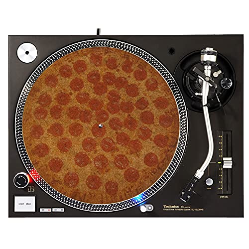 DJ Turntable Premium Cork Slipmat – Pizza