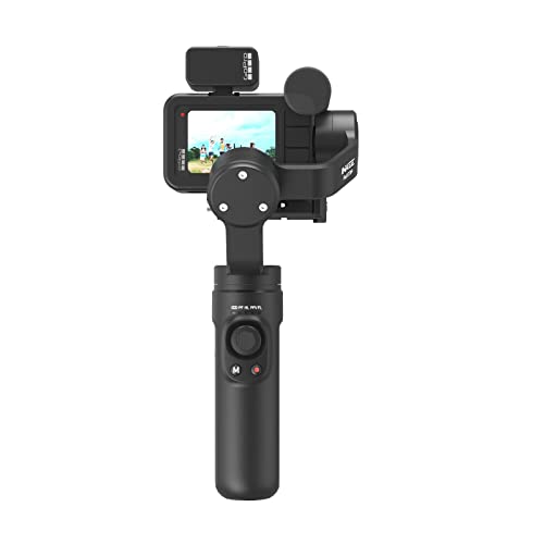 INKEE Falcon Plus Handheld Gimbal Stabilizer Anti-Shake with Tripod Vertical/Horizontal Time-Lapse Shooting Compatible for GoPro11/10/ 9/8/7/6/5,Insta360,One R,OSMO Action