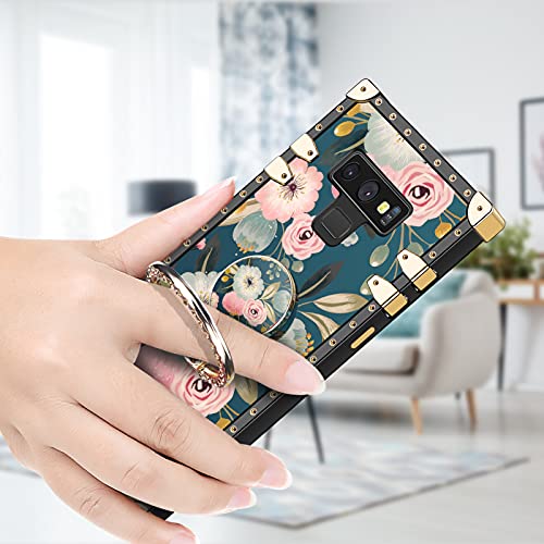 HoneyAKE Case for Samsung Galaxy Note 9 Case with Kickstand Women Girls Soft TPU Shockproof Protective Heavy Duty Cushion Reinforced Corner Case Compatible with Samsung Galaxy Note 9 6.4 inch Flower | The Storepaperoomates Retail Market - Fast Affordable Shopping
