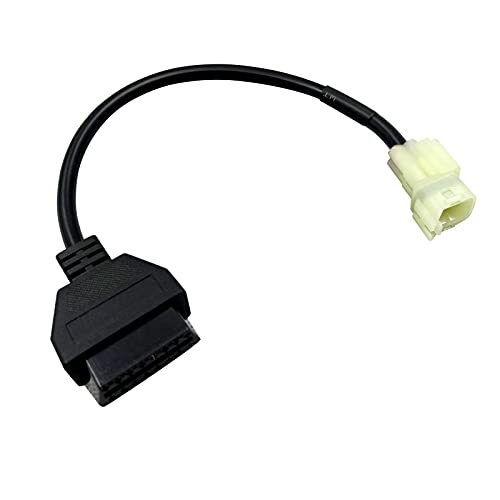 4 pin OBD2 Motorcycle Cables 4pin(K-Line) to OBD2 Diagnosotic Cable Adaptor for Hond 4 Pin Plug Adaptor Cable OBDII