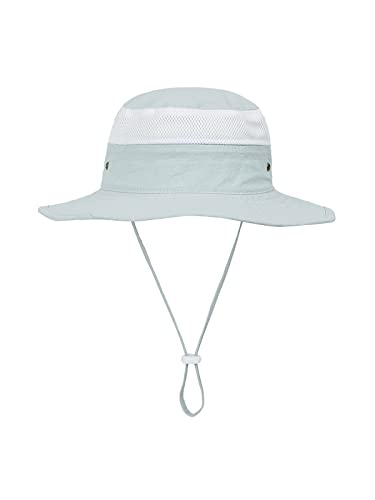 Century Star Baby Sun Hats Summer Beach Hats for Kids UPF 50+ Outdoor Wide Brim Sun Protection Hat Toddler Bucket Cap Blue 0-12 Months