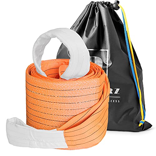 Tow Strap Heavy Duty 20 ft 200000 lbs – Dawnerz Towing Rope 6 m 100 US Tons for Truck Bus and Tractor