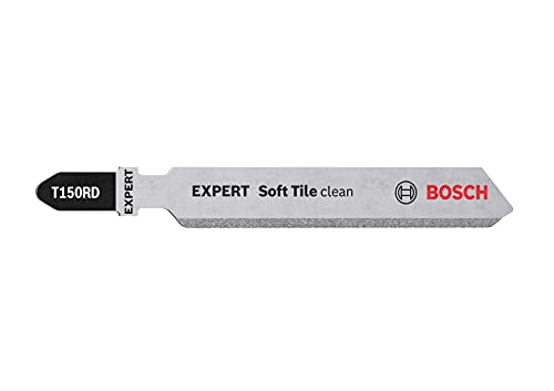 Bosch Professional 3X Expert ‘Soft Tile Clean’ T 150 RD Jigsaw Blade (for Soft Tiles, 83 mm, Accessories Jigsaw)