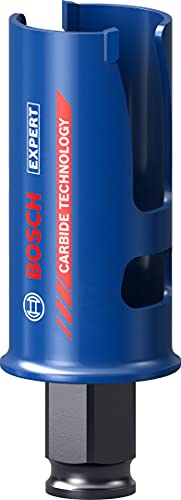 Bosch Professional 1x Expert Construction Material Hole Saw (Ø 32 mm, Accessories Rotary Impact Drill)
