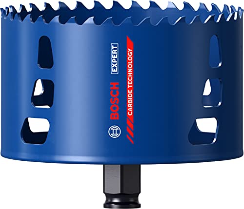 Bosch Professional 1x Expert Tough Material Hole Saw (Ø 114 mm, Accessories Rotary Impact Drill)