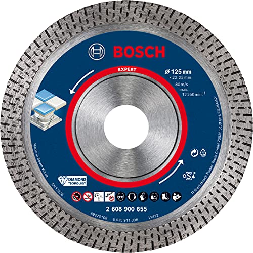 Bosch Professional 1x Expert HardCeramic Diamond Cutting Disc (Ø 125 mm, Accessories Angle Grinder)