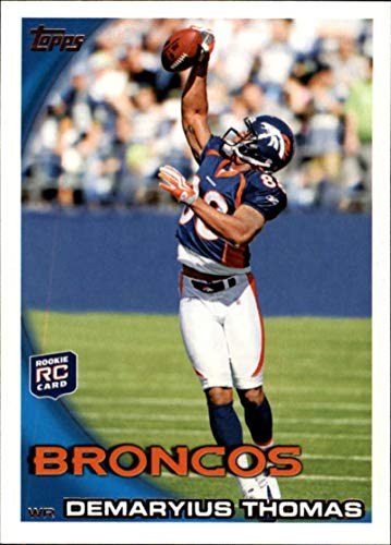 2010 Topps Football #275a Demaryius Thomas RC Rookie Denver Broncos Official NFL Trading Card (Sharp corners guaranteed, stock photo used)