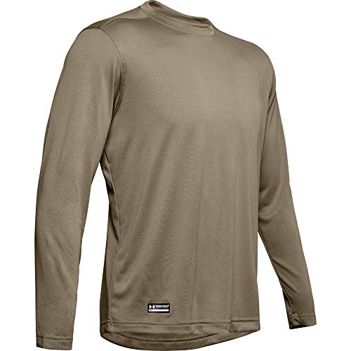 Under Armour Men’s Standard Tactical Tech Long-Sleeve Shirt, Federal Tan (499)/None, X-Small