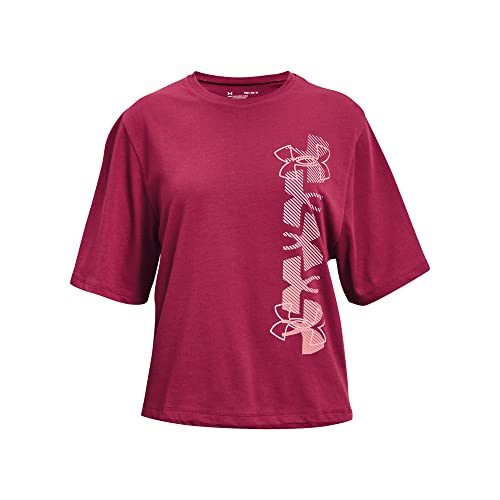 Under Armour Girls’ Standard Live Meet and Greet Short-Sleeve T-Shirt, Wildflower (636)/Electro Pink, Youth X-Large