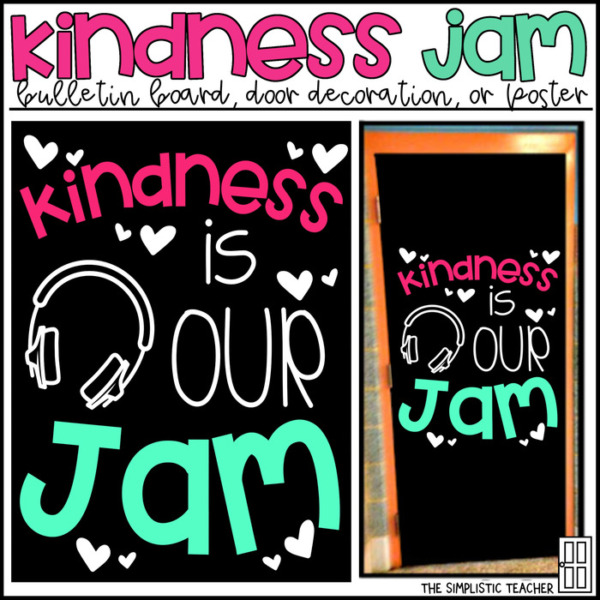Kindness Is OurJam Bulletin Board, Door Decoration Kit, or Poster