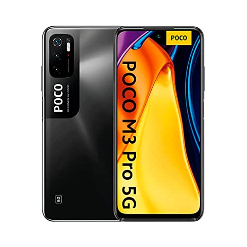 Poco M3 PRO 5G 64GB 4GB RAM Factory Unlocked (GSM Only | No CDMA – not Compatible with Verizon/Sprint) International Version – Power Black