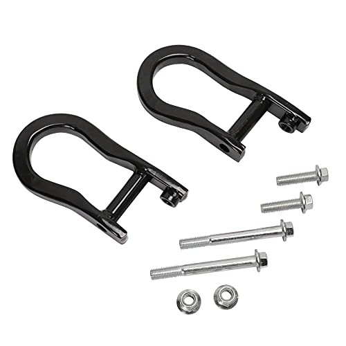 HIMIKI Black Front Recovery Tow Hooks 84072463 Compatible with 2008 2009 2010 2011 2012 2013 2014 2015 2016 2017 2018 Chevy Silverado Sierra 1500 2019 Silverado 1500 LD Sierra 1500 Limited