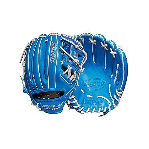 WILSON unisex adult Infield Baseball Glove, 11.5″ – Sky Blue/White Pro Stock Glove, 11.5 US