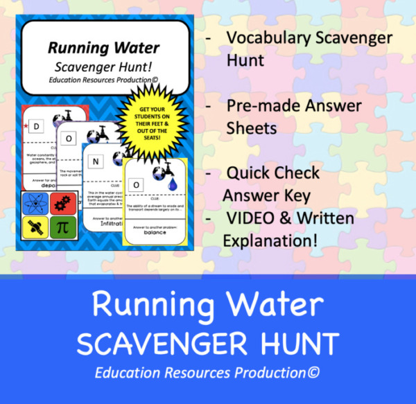 Running Water Scavenger Hunt Activity