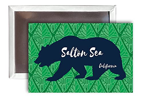Salton Sea California Souvenir 2×3-Inch Fridge Magnet Bear Design