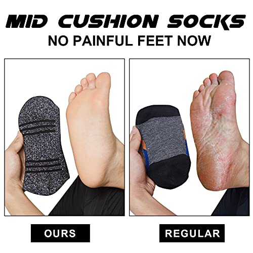 KEECOW Hiking Socks For Men & Women 5 Pairs Cushioned Moisture Control Crew Socks For Running,Work,Trekking,Walking (Large, Crew – 1 x Black, 1 x Blue, 1 x Red, 1 x Brown, 1 x Tan) | The Storepaperoomates Retail Market - Fast Affordable Shopping