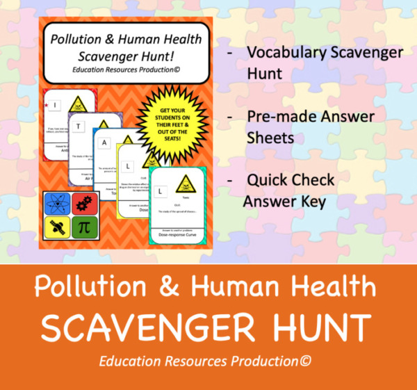 Pollution & Human Health Scavenger Hunt Activity