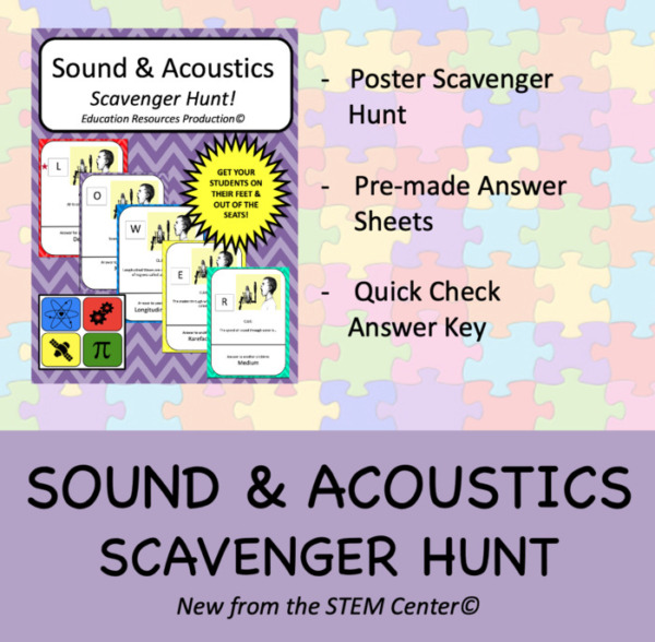 Sound & Acoustics Scavenger Hunt Activity
