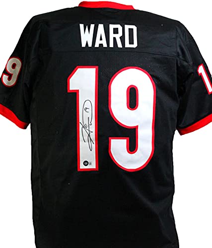 Hines Ward Autographed Black College Style Jersey- Beckett W Black