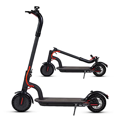 XPRIT FS-02 Electric Scooter for Teens/Adults, Up to 15.5mph, Light-Weight Aviation Aluminum Frame, Cruise Control, Built-in Phone Holder