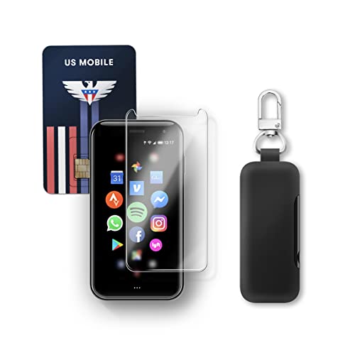 Palm Power Bundle Phone PVG100 (Unlocked Phone) 32GB Memory and 12MP Camera + Qmadix 2500mAh Keychain Battery + Tempered Screen Protector + US Mobile SIM Card | The Storepaperoomates Retail Market - Fast Affordable Shopping