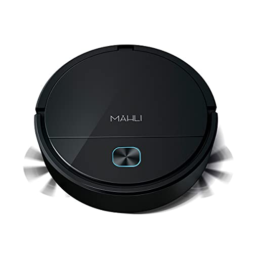 Mahli Robotic 3-in-1 Vacuum Cleaner, for Hardwood Floors, Tiles, Carpet, Home and Office, Black